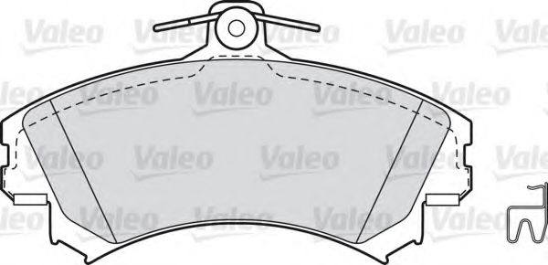 VALEO 598318 Тормозные колодки VALEO для SMART