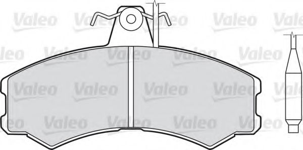 VALEO 540107 Тормозные колодки VALEO для FIAT