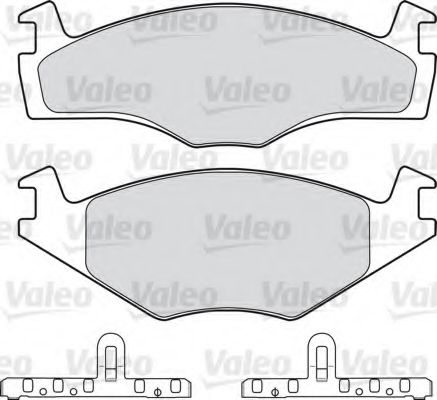 VALEO 598124 Тормозные колодки VALEO для SEAT