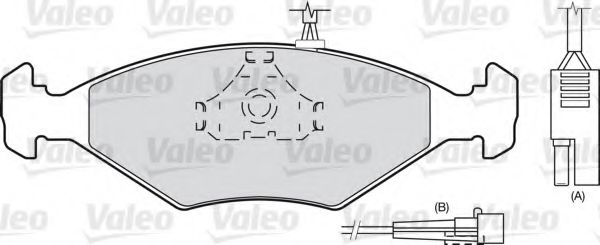 VALEO 540499 Тормозные колодки VALEO для FIAT