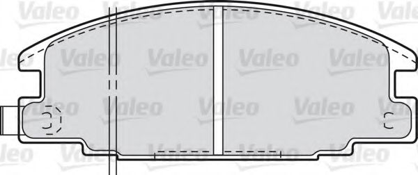 VALEO 551759 Тормозные колодки VALEO для OPEL