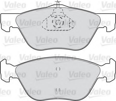 VALEO 598065 Тормозные колодки VALEO для FIAT