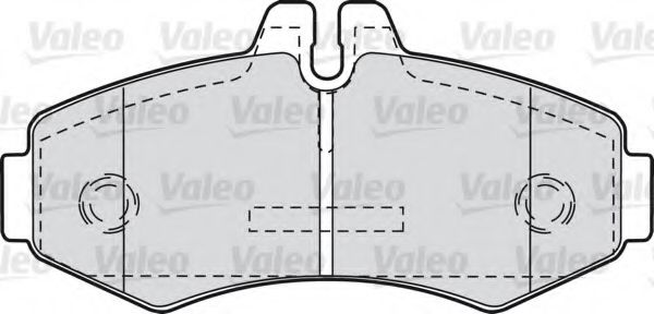 VALEO 540937 Тормозные колодки VALEO для MERCEDES-BENZ