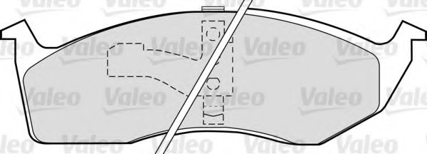 VALEO 598556 Тормозные колодки VALEO для CHRYSLER NEON