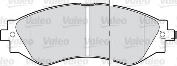 VALEO 598361 Тормозные колодки VALEO для CHEVROLET