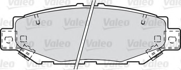 VALEO 601022 Тормозные колодки VALEO для LEXUS
