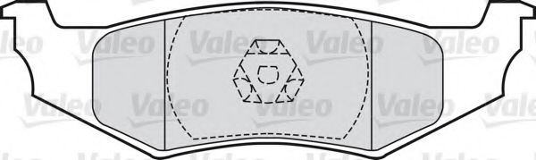 VALEO 598544 Тормозные колодки VALEO для CHRYSLER