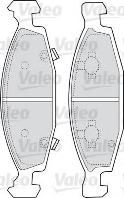 VALEO 598510 Тормозные колодки VALEO для JEEP