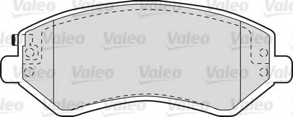 VALEO 598414 Тормозные колодки VALEO для CHRYSLER
