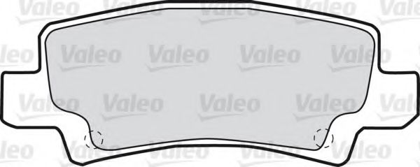 VALEO 598680 Тормозные колодки VALEO для TOYOTA