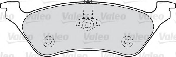 VALEO 598755 Тормозные колодки VALEO для DODGE
