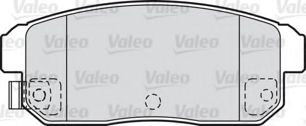VALEO 598831 Тормозные колодки VALEO для MAZDA