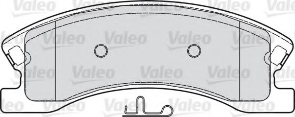 VALEO 598833 Тормозные колодки VALEO для JEEP