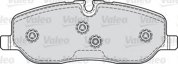 VALEO 598741 Тормозные колодки VALEO для LAND ROVER