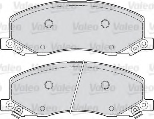 VALEO 601048 Тормозные колодки VALEO для SAAB