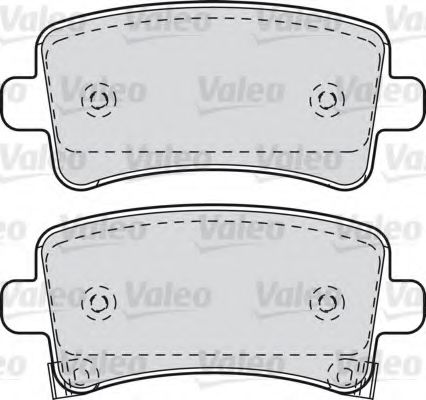 VALEO 601049 Тормозные колодки VALEO для CHEVROLET