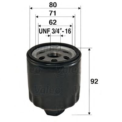 VALEO 586009 Масляный фильтр VALEO для VOLKSWAGEN