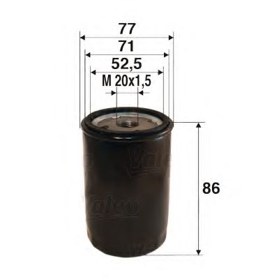 VALEO 586027 Масляный фильтр для TATA