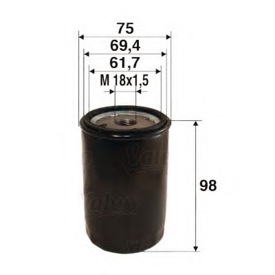 VALEO 586078 Масляный фильтр для CHEVROLET LACETTI