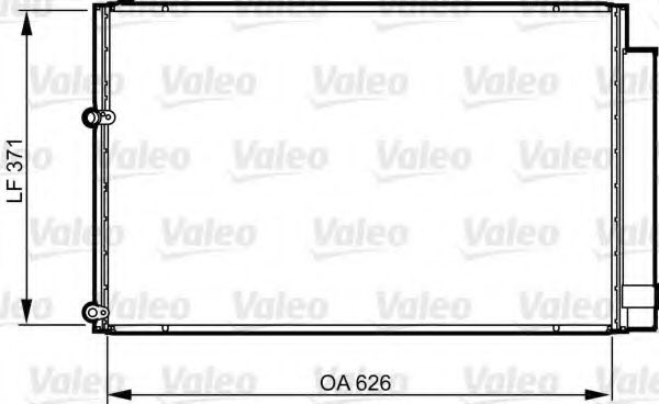 VALEO 814158 Радиатор кондиционера VALEO 