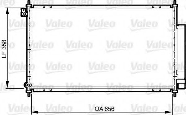 VALEO 814159 Радиатор кондиционера VALEO 