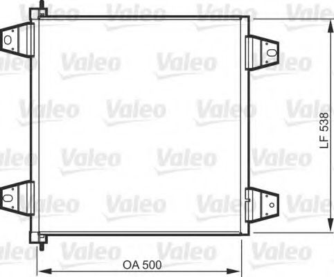VALEO 818986 Радиатор кондиционера для DAF