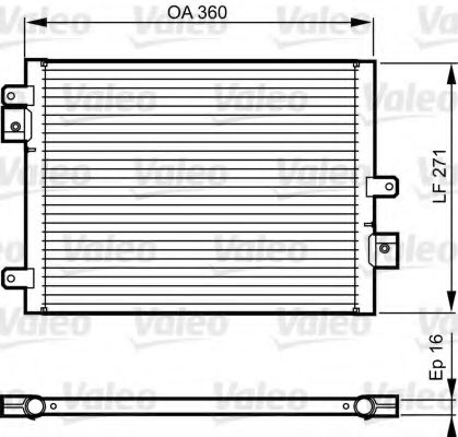 VALEO 814167 Радиатор кондиционера VALEO 