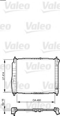 VALEO 735157 Радиатор охлаждения двигателя VALEO для CHEVROLET