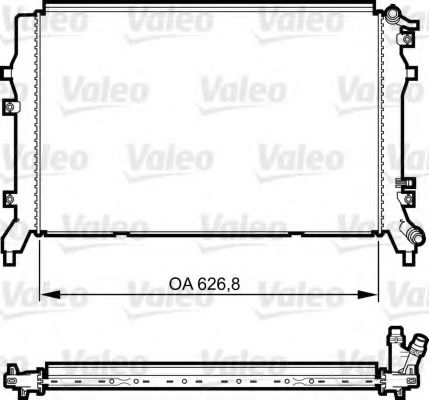 VALEO 735375 Радиатор охлаждения двигателя VALEO для VOLKSWAGEN