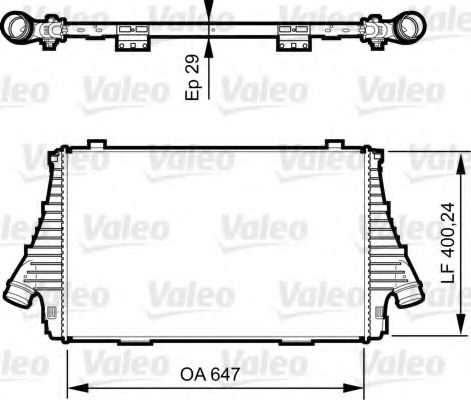 VALEO 818721 Интеркулер VALEO 818721 Интеркулер