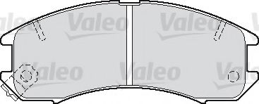 VALEO 551742 Тормозные колодки VALEO для MAZDA