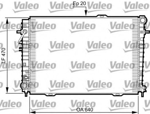 VALEO 735507 Радиатор охлаждения двигателя VALEO для KIA