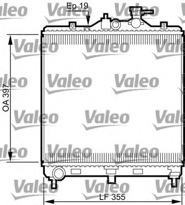 VALEO 735522 Радиатор охлаждения двигателя VALEO для KIA PICANTO