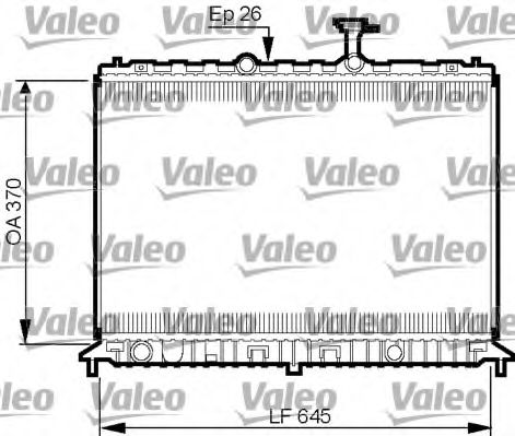 VALEO 735501 Радиатор охлаждения двигателя VALEO для KIA
