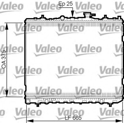 VALEO 735509 Радиатор охлаждения двигателя VALEO для KIA
