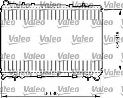 VALEO 735521 Радиатор охлаждения двигателя VALEO для DAEWOO