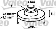 VALEO 186495 Тормозные диски VALEO для ROVER