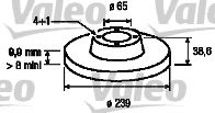 VALEO 186249 Тормозные диски VALEO для SEAT