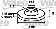 VALEO 186245 Тормозные диски VALEO для SEAT
