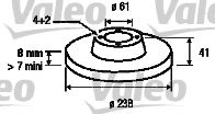 VALEO 186228 Тормозные диски VALEO для RENAULT