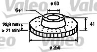 VALEO 186189 Тормозные диски VALEO для OPEL
