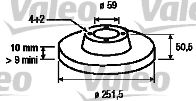 VALEO 186146 Тормозные диски VALEO для CHRYSLER