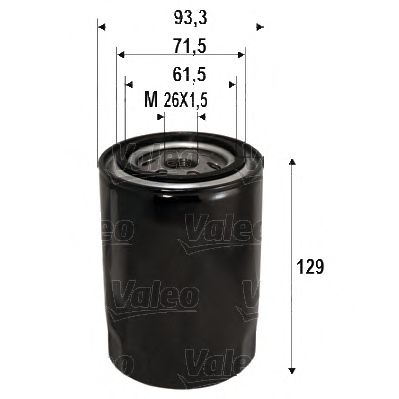 VALEO 586095 Масляный фильтр VALEO для KIA