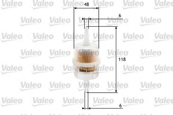 VALEO 587011 Топливный фильтр VALEO для SEAT