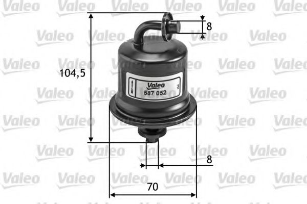 VALEO 587052 Топливный фильтр VALEO 