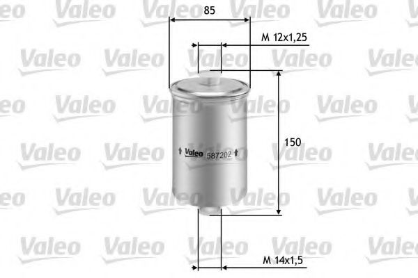 VALEO 587202 Топливный фильтр VALEO для SAAB 9-5