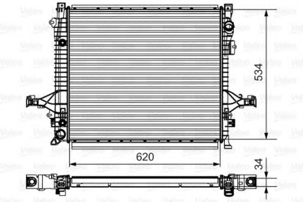 VALEO 735541 Радиатор охлаждения двигателя для VOLVO XC90