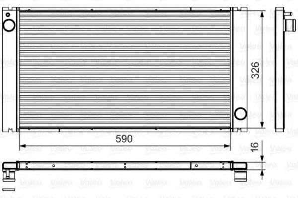 VALEO 735481 Радиатор охлаждения двигателя для MINI MINI PACEMAN