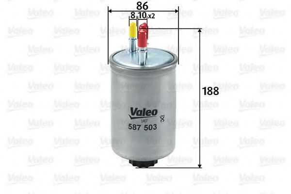VALEO 587503 Топливный фильтр VALEO для HYUNDAI