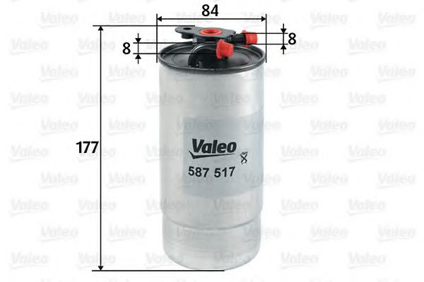 VALEO 587517 Топливный фильтр VALEO для OPEL